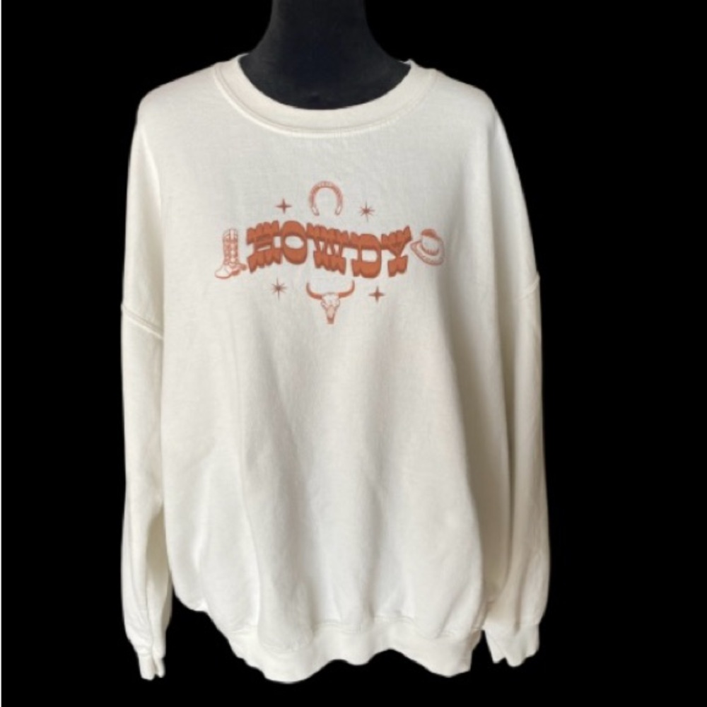 White Graphic Sweatshirt
